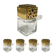 Libre Candle 車用香氛 出風口擴香瓶 5入 + 夾子 5入, 金色, 6ml