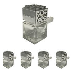리브레캔들 차량용 카퍼퓸 송풍구 디퓨저용기 5p + 클립 5p, 실버, 6ml, 1개