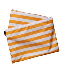 Moms Art 條紋露營墊 + 收納袋組合, 黃色