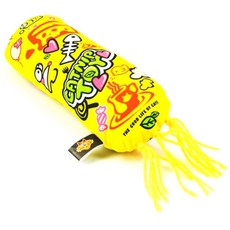 까꿍펫 고양이 털실 캣닢쿠션, 옐로우, 1개