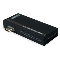 COSY Type-C OTG集線器讀卡機組合 CR3201C, 黑色