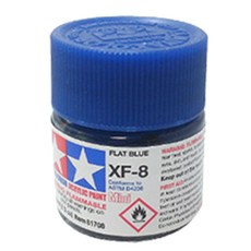 타미야 아크릴 컬러 미니 프라모델 도료 XF-8 6p, 플랫 블루
