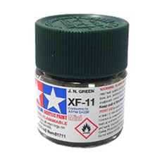 타미야 아크릴 컬러 미니 프라모델 도료 XF-11 6p, 암녹색