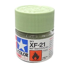 타미야 아크릴 컬러 미니 프라모델 도료 XF-21 6p, 스카이