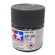 타미야 아크릴 컬러 미니 프라모델 도료 XF-24 6p, 다크 그레이