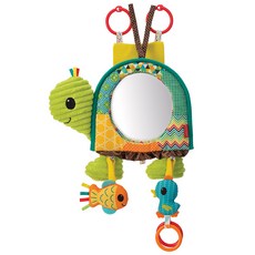 인판티노 차밍 터틀 거울 카시트완구, 혼합 색상, 1개