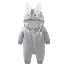 JOY MULTI 拿著胡蘿蔔的兔子嬰兒長袖太空服