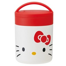 스케이터 헬로키티 페이스 보온보냉 죽통, 혼합 색상, 300ml, 1개
