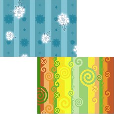 Bellamusic 矽膠餐墊 Balam2 + 白玫瑰, 混合顏色, 385 x 285 mm, 2個