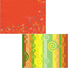 印尼 Bella 矽膠餐墊 風2 + 蒲公英種子, 混合顏色, 385 x 285 mm, 2個