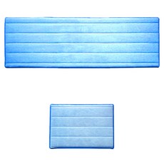 아레스 다용도 주방 매트 사각 2p, 블루