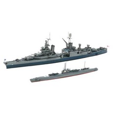 타미야 1/700 일본잠수함 I-58 후기형 & 미 해군 중순양함 인디애나폴리스 프라모델, 1세트