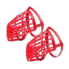 aryko 貓狗嘴套#7, 紅色的, 2件