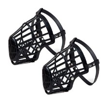 aryko 貓狗嘴套#6, 黑色的, 2件