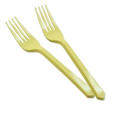 대성산업 MD 일회용 포크 옐로우 벌크포장, 2000개입, 1개