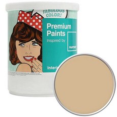 PANTONE 실내 벽면 무광 페인트, Beige, 1L, 1개