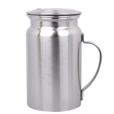 Living Chef 不鏽鋼握把式水杯, 銀色, 1.5L