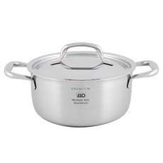 ELO 인덕션 스톡홀름 통 3중 양수냄비, 18cm, 1개