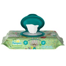 팸퍼스 베이비 와이프 내츄럴 클린 물티슈, 64개입, 1세트