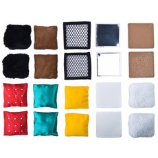 認知遊戲觸感配對玩具 20件 + 布袋, 混色