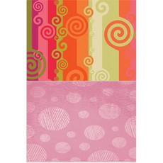 ROEM DESIGN 矽膠餐墊 風1 + 毛線圖案2, 混合顏色, 385 x 285 mm, 厚度 1mm, 1個