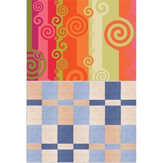 Roem Design 矽膠餐墊 風1 + 格紋, 混合顏色, 385 x 285 mm, 厚度 1mm, 1個