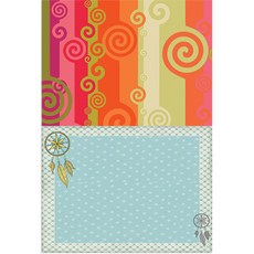 Roem Design 矽膠餐墊 風1 + 印地安羽毛, 混合顏色, 385 x 285 mm, 厚度 1mm, 1個