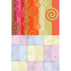 Roem Design 矽膠餐墊 風1 + 韓國傳統, 混合顏色, 385 x 285 mm, 厚度 1mm, 1個