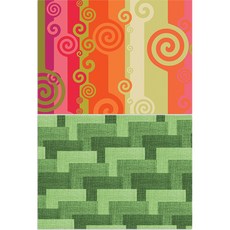 로엠디자인 矽膠餐墊 風1 + 七巧板圖案7, 混合顏色, 385 x 285 mm, 厚度 1mm, 1個