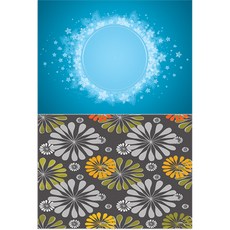 ROEM DESIGN 矽膠餐墊 星星2 + 花朵圖案, 混合顏色, 385 x 285 mm, 厚度 1mm, 1個