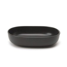 Fesaro雙托洛佩橢圓烤盤 橢圓形 小 17*12*4cm, 熔岩黑 (GSZAL1400), 1個