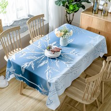 ECODY 雪花圖案桌巾, 雪花, 140 x 140 厘米