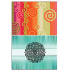 ROEM DESIGN 矽膠餐墊 風1 + 蓮花, 混合顏色, 385 x 285 mm, 厚度 1mm, 1個