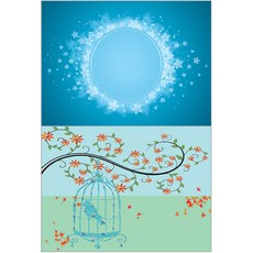 Roem Design 矽膠餐墊 星星2 + 鳥籠, 混合顏色, 385 x 285 mm, 1個