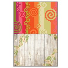 Roem Design 矽膠餐墊, 風1, 復古玫瑰, 385 x 285 x 1 mm, 2個