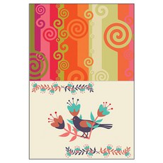 Loem Design 矽膠餐墊 風1 + 黑鳥, 混合顏色, 385 x 285 mm, 厚度 1mm, 1個