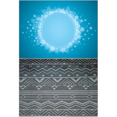 Roem Design 矽膠餐墊 星星2 + 鋸齒, 混合顏色, 385 x 285 mm, 1個