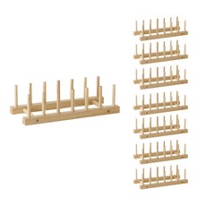 하우스레시피 원목 접시꽂이, 8개입