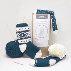 Mellow 聖誕襪編織套組, 海軍藍, 1套