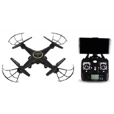 키즈바다 K3 WiFi 헬리캠 호버링드론 쿼드콥터, 블랙, 1개