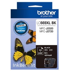 brother 兄弟牌 列印墨水 LC669XL, 1個, 黑色