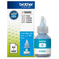 brother 兄弟牌 印表機墨水 BT5000, 青色, 1個