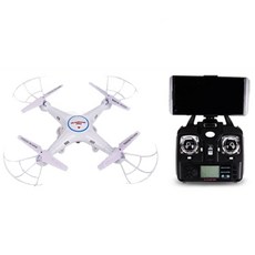 키즈바다 K3 WiFi 헬리캠 호버링드론 쿼드콥터, 화이트, 1개