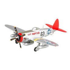 EasyModel 1:72 P47D Thunderbolt 전투기 완성품 프라모델, 1개