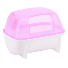 카르노 소동물 심플 사각 모래통 12.2 x 8.8 x 9.2 cm, 혼합 색상, 1개