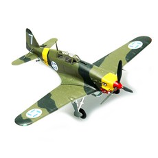 EasyModel 1:72 MS 406 핀란드 공군 완성품 프라모델 전투기, 1개