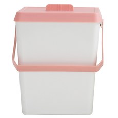 CASAMARU 手提式附蓋廚餘桶, 粉色的