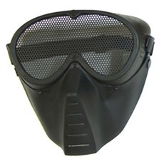 生存遊戲面罩, 黑色的, 1個