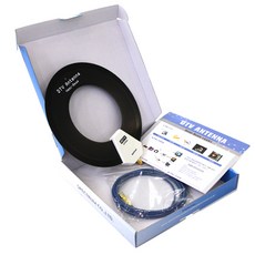 HEMI 헤미빔 UHD 안테나 원형 블루, 1개