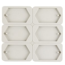 6格6角形香膏矽膠模具, 隨機發貨